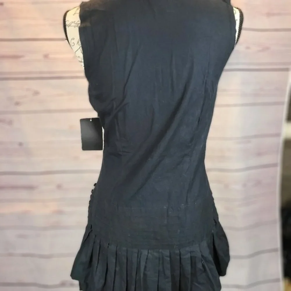 ♡3/$30♡ Plenty by Tracy Reese Black Mod Mini Dress - Picture 6 of 8